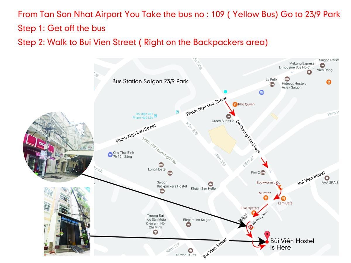 ho chi minh bus 109 roete kaart
