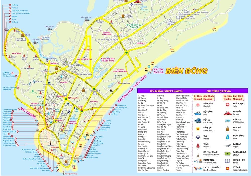 Kaart van ho chi minh city port
