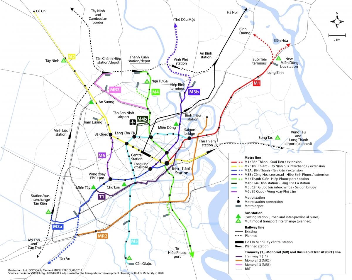 ho chi minh city metro kaart