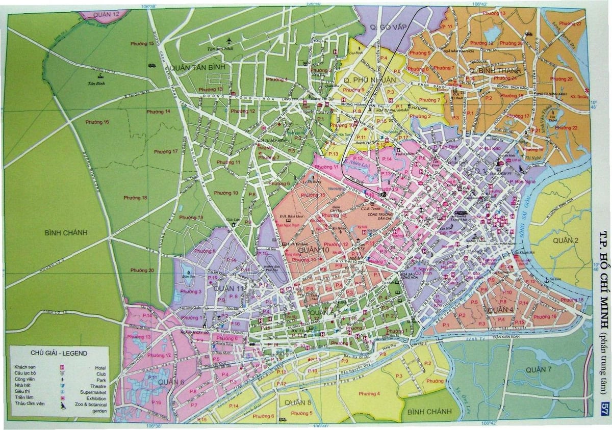 Kaart van ho chi minh straat