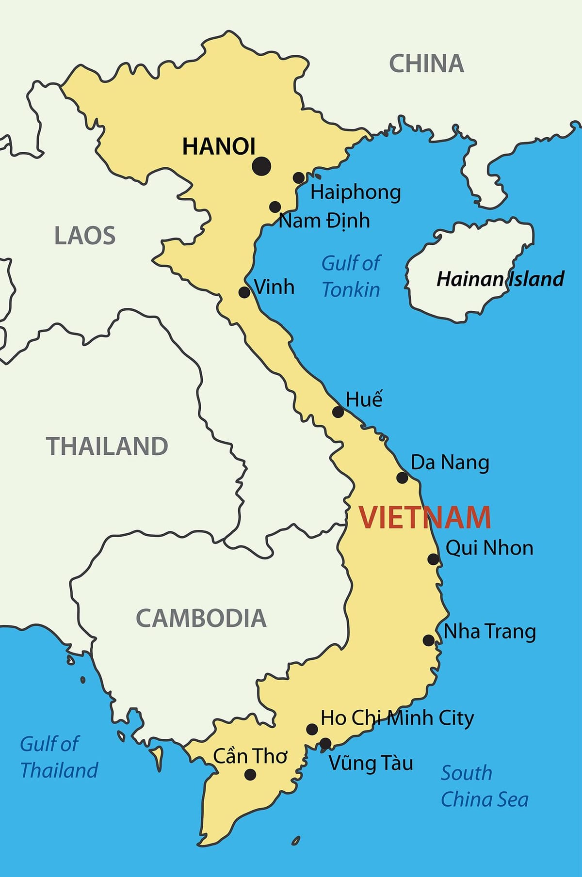 Kaart van saigon op die