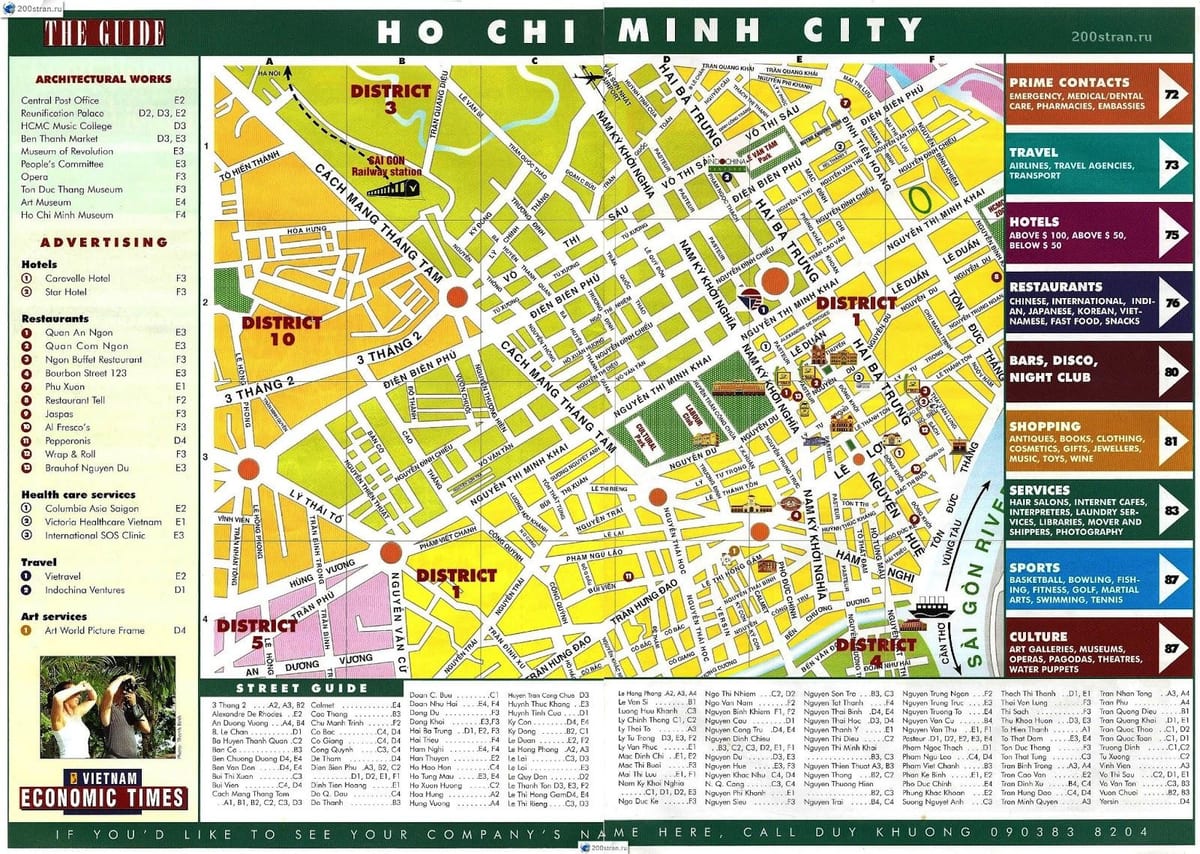 kaart van ho chi minh city, vietnam