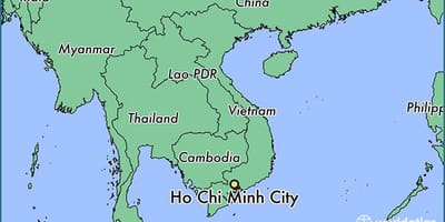 Kaart van ho chi minh city wêreld