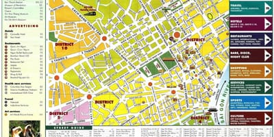 Kaart van ho chi minh city, vietnam